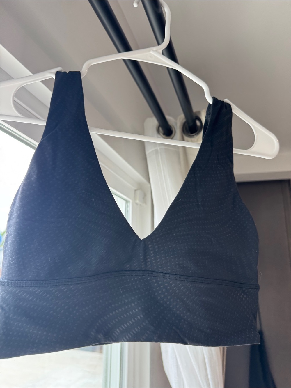 lululemon athletica Black V‑Neck Sports Bra